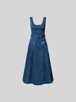 Mini-Jeanskleid aus Baumwoll-Mix Shop The Look MANNEQUINE