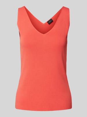 Slim fit top in een fijne viscosemix Shop The Look MANNEQUINE