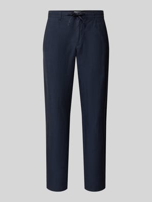 Slim Fit Leinenhose aus reinem Leinen Modell 'Fabio' Shop The Look MANNEQUINE