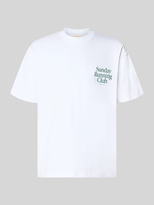 T-Shirt mit Print und Rundhalsausschnitt Shop The Look MANNEQUINE