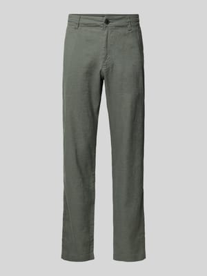 Regular Fit Leinenhose aus Leinen-Mix Modell 'Sanderson-L-3' Shop The Look MANNEQUINE