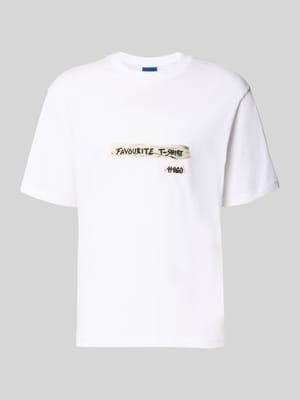 Regular Fit T-Shirt aus reiner Baumwolle Modell 'Naxter' Shop The Look MANNEQUINE