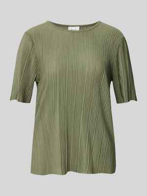 T-Shirt mit Plisseefalten Modell 'PLISA' Shop The Look MANNEQUINE