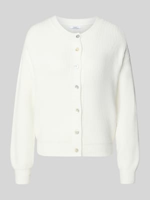Regular Fit Strickjacke aus Viskose-Mix Modell 'LENI' Shop The Look MANNEQUINE