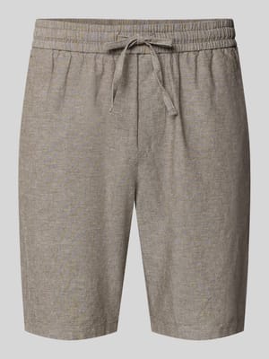 Regular Fit Bermudas aus Baumwoll-Leinen-Mix Modell 'LINUS' Shop The Look MANNEQUINE