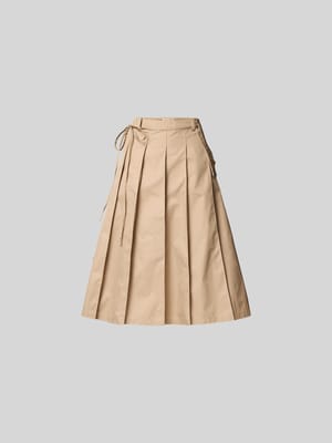 Midirock mit gelegten Falten Shop The Look MANNEQUINE