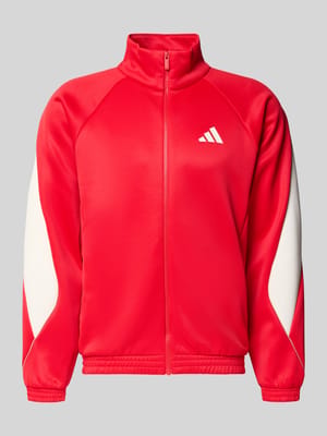 Trainingsjacke mit Stehkragen und Logo Shop The Look MANNEQUINE