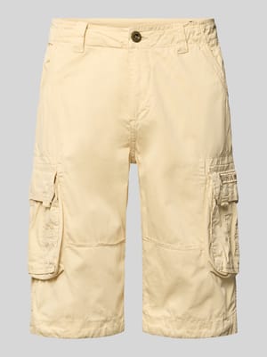 Bermudas mit Pattentaschen und Logo-Stitching Shop The Look MANNEQUINE