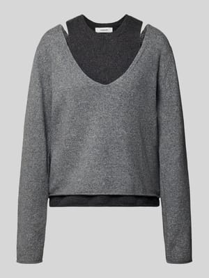 Gebreide pullover in 2-in-1-look model 'YASMIN' Shop The Look MANNEQUINE