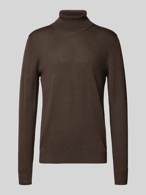 Pullover van een mix van merinowol met col Shop The Look MANNEQUINE