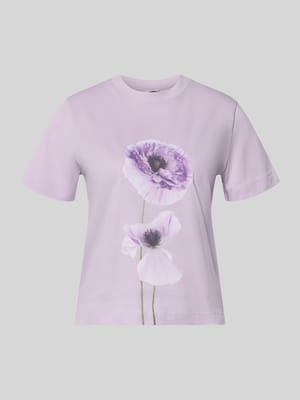 T-Shirt mit Motiv-Print Modell 'FIORE' Shop The Look MANNEQUINE