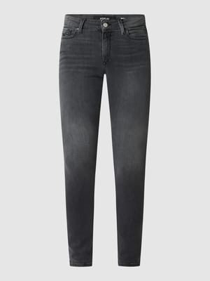 Skinny Fit High Waist Jeans mit Stretch-Anteil Modell 'Luzien' Shop The Look MANNEQUINE