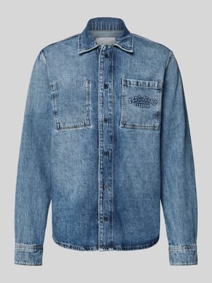 Loose Fit Jeanshemd aus reiner Baumwolle Shop The Look MANNEQUINE