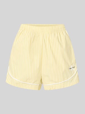 Regular Fit Pyjama Shorts aus reiner Baumwolle Shop The Look MANNEQUINE