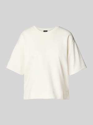 Oversized T-Shirt mit Label-Stitching Shop The Look MANNEQUINE