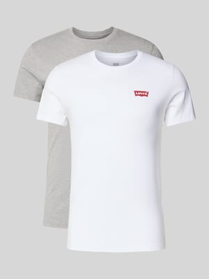 T-shirt z nadrukiem z logo w zestawie 2 szt. Shop The Look MANNEQUINE