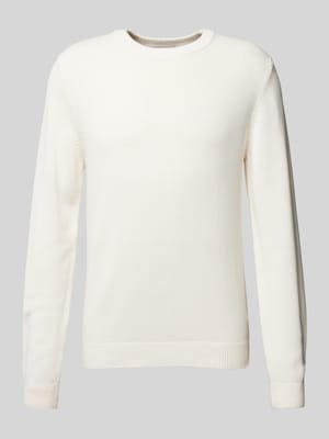 Gebreide pullover met ronde hals Shop The Look MANNEQUINE