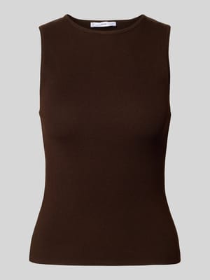 Trägertop aus Viskose-Mix mit Rundhalsausschnitt Modell 'HERNAN' Shop The Look MANNEQUINE