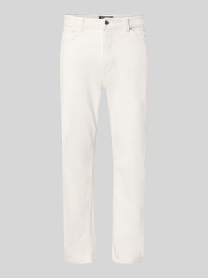 Straight Fit Jeans aus Baumwoll-Leinen-Mix Shop The Look MANNEQUINE