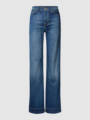 Flared fit jeans met contrastnaden, model 'Dojo Nolita Dark' Shop The Look MANNEQUINE