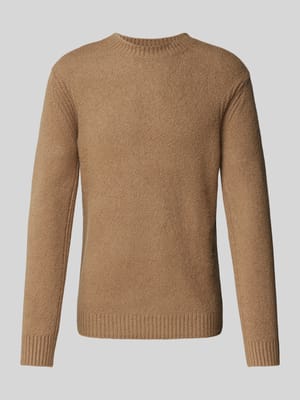 Gebreide pullover met ronde hals, model 'ZAC' Shop The Look MANNEQUINE