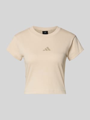 Kort T-shirt met labelprint Shop The Look MANNEQUINE