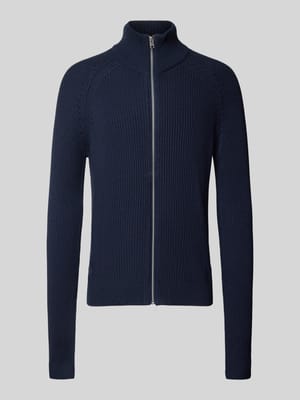 Cardigan mit Stehkragen und Reißverschluss Modell 'PANNEL' Shop The Look MANNEQUINE