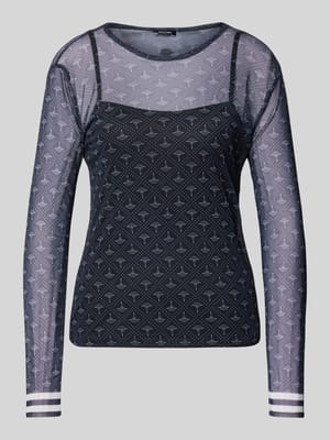 Longsleeve mit semitransparentem Design Modell 'Tuli' Shop The Look MANNEQUINE