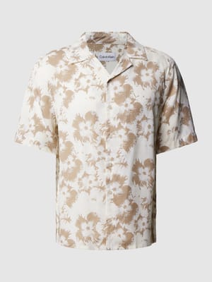 Koszula casualowa o kroju regular fit z rękawem o dł. 1/2 model ‘FLOWER’ Shop The Look MANNEQUINE