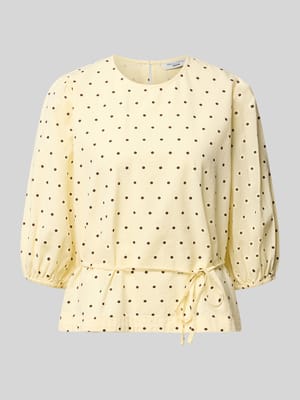 Regular fit blousetop van puur katoen Shop The Look MANNEQUINE
