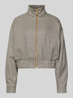 Regular fit korte blazer met all-over motief Model 'AMEFINE' Shop The Look MANNEQUINE