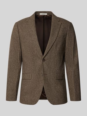 Slim Fit Sakko mit Pattentaschen aus Wolle Shop The Look MANNEQUINE