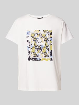 T-Shirt mit Label-Print Shop The Look MANNEQUINE