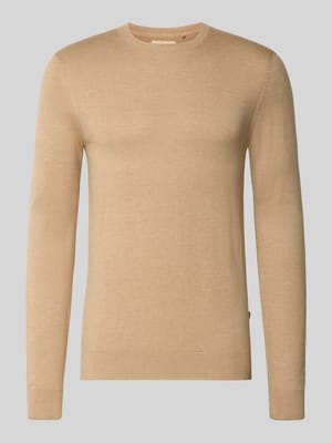 Strickpullover mit Rundhalsausschnitt Modell 'BAGGE' Shop The Look MANNEQUINE