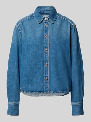 Relaxed Fit Jeansbluse mit Knopfleiste Modell 'CELIA' Shop The Look MANNEQUINE