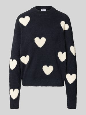 Sweter z dzianiny ze wzorem na całej powierzchni Shop The Look MANNEQUINE