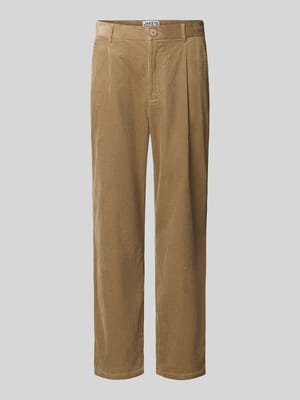 spodnie sztruksowe o kroju relaxed fit z czystej bawełny model 'MORTEN' Shop The Look MANNEQUINE
