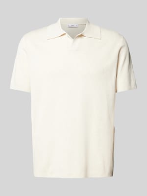 Regular Fit Poloshirt mit V-Ausschnitt Shop The Look MANNEQUINE
