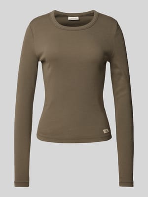 Longsleeve mit Label-Patch Shop The Look MANNEQUINE