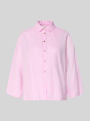 Leinenbluse mit überschnittenen Schultern Shop The Look MANNEQUINE