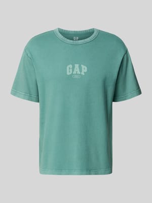 T-Shirt mit Logo und Rundhalsausschnitt Shop The Look MANNEQUINE
