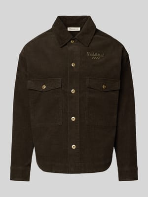 Regular Fit Hemdjacke aus reiner Baumwolle Modell 'Pitstop' Shop The Look MANNEQUINE
