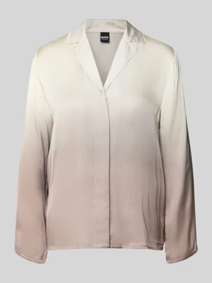 Regular Fit Pyjama-Oberteil aus reiner Viskose Modell 'OMBRE SHIRT' Shop The Look MANNEQUINE