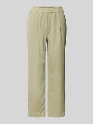 Corduroy broek met elastische band, model 'Myha soft' Shop The Look MANNEQUINE