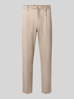 Spodnie o kroju straight fit z dodatkiem wiskozy Shop The Look MANNEQUINE