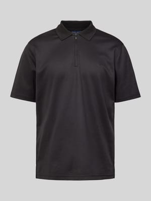 Regular Fit Poloshirt mit Logo-Stitching Shop The Look MANNEQUINE