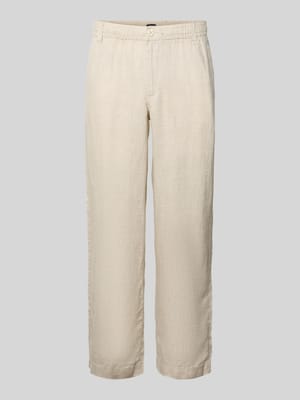 Leinenhose mit elastischem Bund Modell 'KARL LAWRENCE' Shop The Look MANNEQUINE