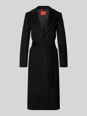 Płaszcz wełniany o kroju regular fit z kołnierzem z połami model ‘RUNAWAY’ Shop The Look MANNEQUINE