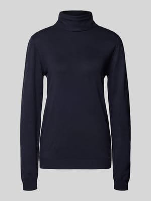 Rollkragenpullover aus Viskose-Mix mit Label-Detail Shop The Look MANNEQUINE
