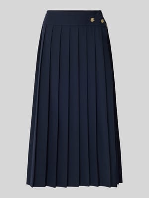 Ausgestellter Plissee-Rock aus Schurwoll-Mix Modell 'VENDRA' Shop The Look MANNEQUINE